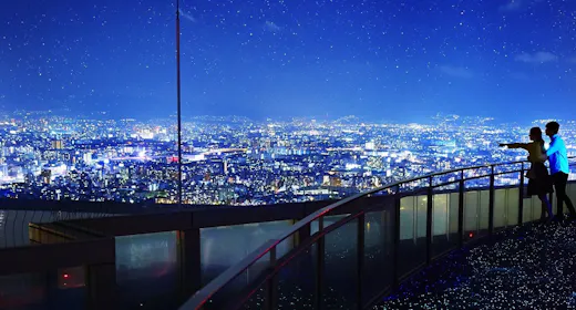【173メートルからの絶景】空中庭園チケット+選べるルームサービスセット+ワインで乾杯(夕朝食付)※