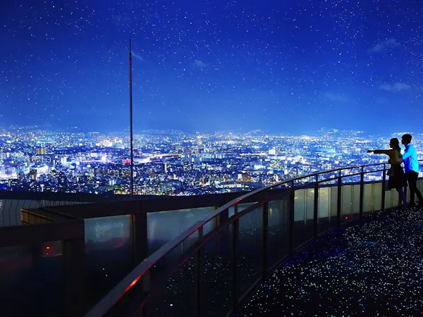 【173メートルからの絶景】空中庭園チケット+選べるルームサービスセット+ワインで乾杯(夕朝食付)※