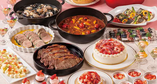 Plan with Steak & Strawberry Sweets Dinner Buffet (Dinner Included / Park Tickets Available for Purchase)