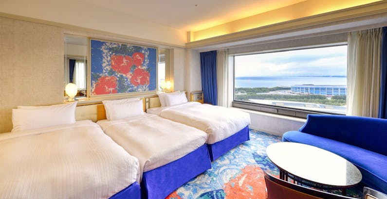 ホテルニューオータニ幕張 淑女の休日 Aveda オリジナルアメニティやレイトチェックアウトなど女性に嬉しい特典付 禁煙 スーペリアコーナートリプル 51平米 一休 Com