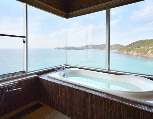 270度パノラマシービューのお風呂