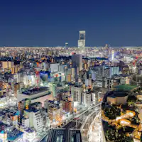 วิวกลางคืนจากโรงแรม