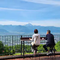 朝のテラス風景