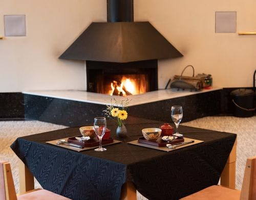 レストラン暖炉