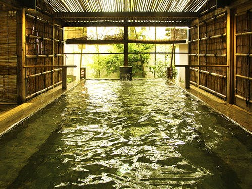 ■Open-Air Bath Wakatake■ Surrounded by a bamboo forest