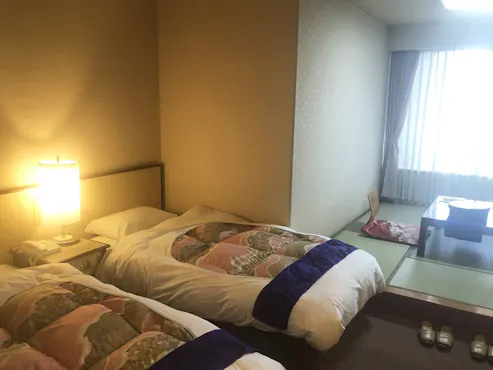Japanese-style room 4.5 tatami + Twin beds (Non-smoking)