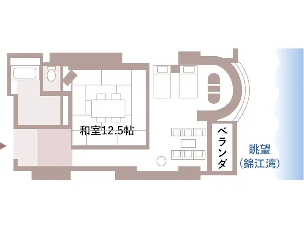 お部屋見取り図(離宮・和洋室)