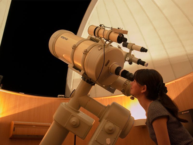 The top floor of Otani Sanso, the astronomical dome.