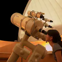 The top floor of Otani Sanso, the astronomical dome.