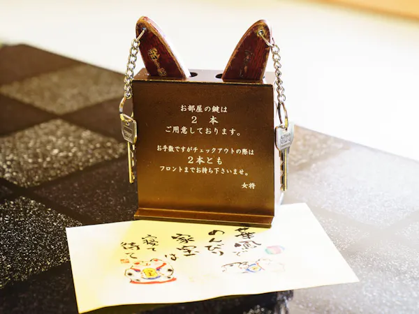 全室ルームキーは2本ご用意