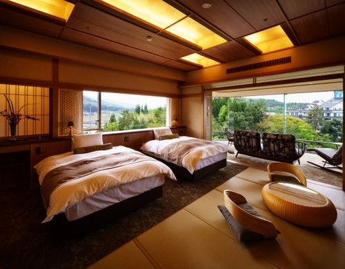 ゆったりしたベッドが備わり、寝起きも楽々