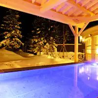 【Pemandian Terbuka Pria】Nikmati pemandian salju dengan nyaman