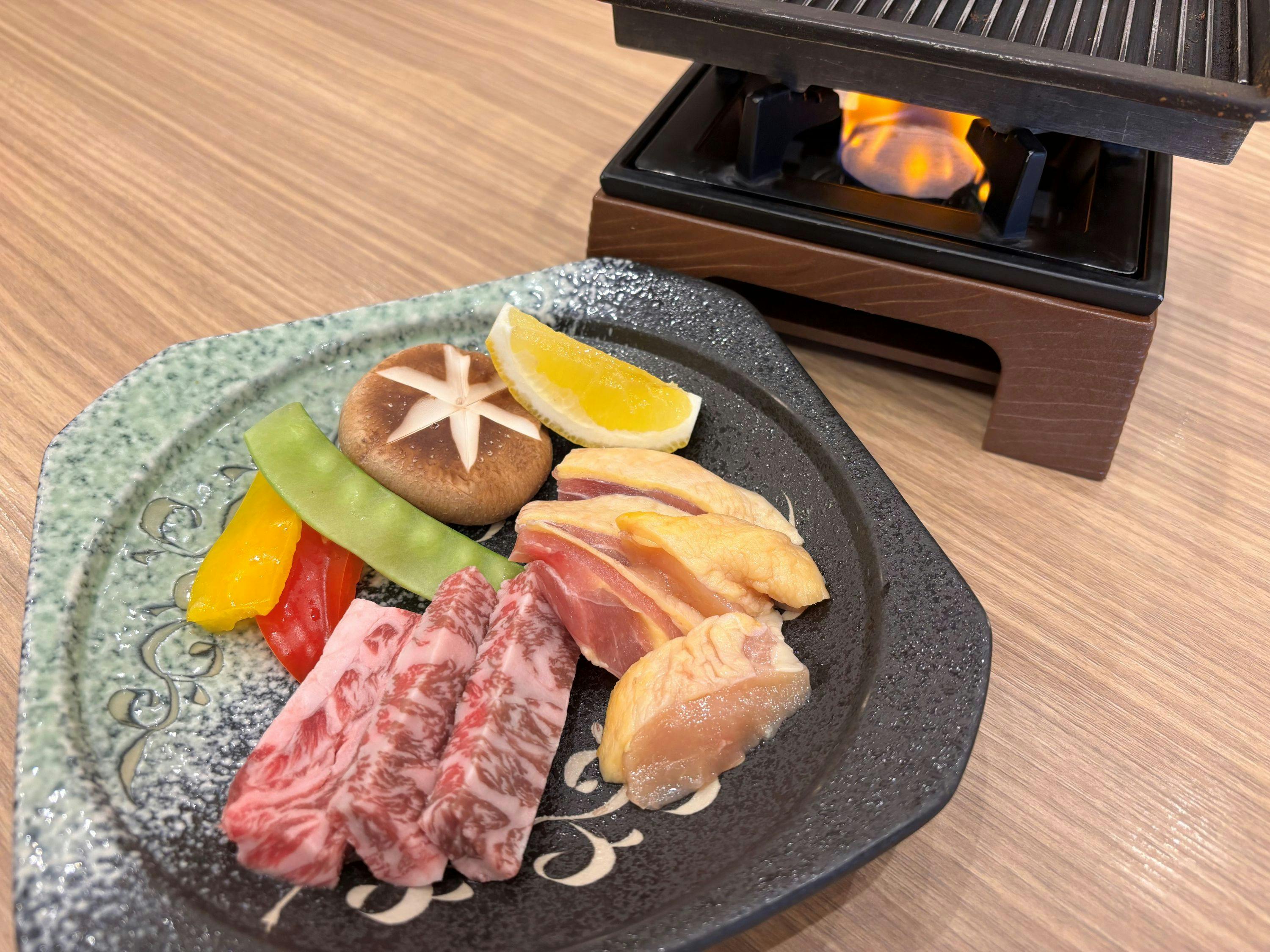 秋田の食をお得に堪能！秋田牛と比内地鶏の鉄板焼き付きプラン