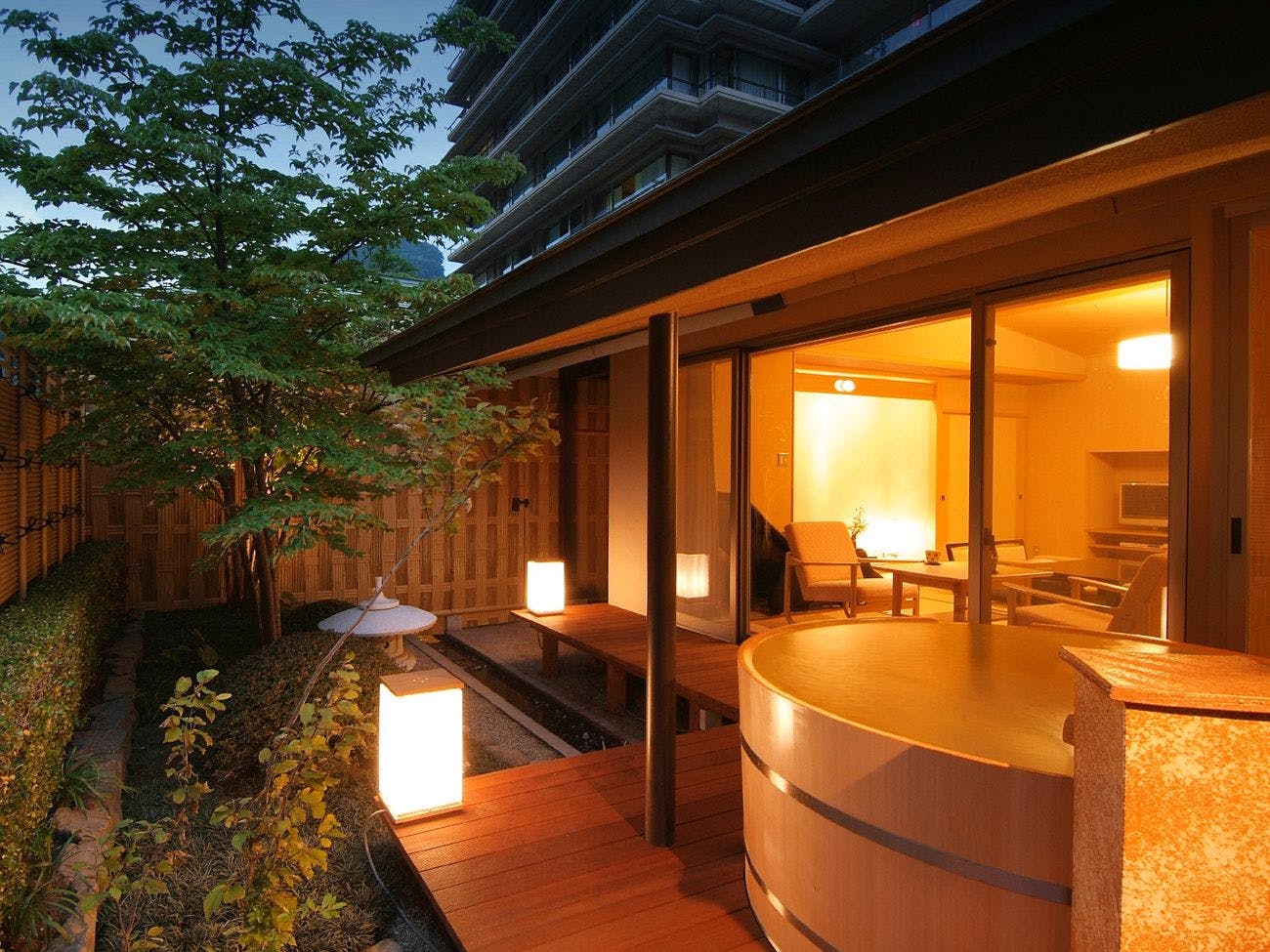 ホテル華の湯 - ＜お部屋食＞限定4室【離れ松林亭】露天風呂付客室