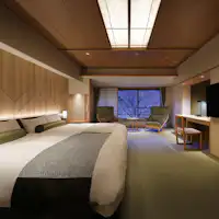 "Japanese Twin Matsuin" - Contoh kamar tamu.