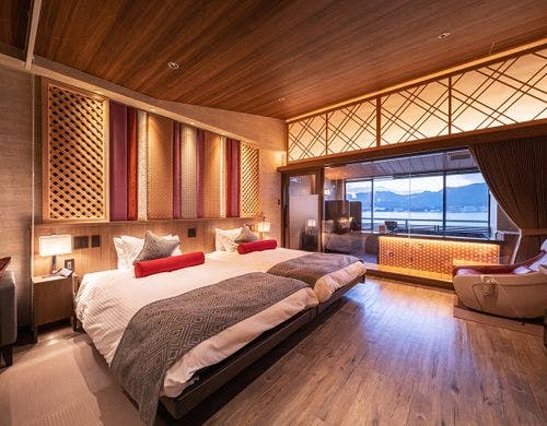 【オトナの休日】半露天風呂付客室