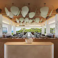 Buffet offering Western, Japanese, and Okinawan cuisine