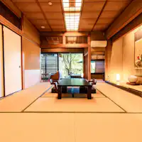 ตัวอย่างห้องพิเศษพร้อมออนเซ็นกลางแจ้ง