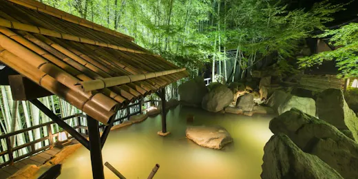 秘境 白川源泉 山荘 竹ふえ