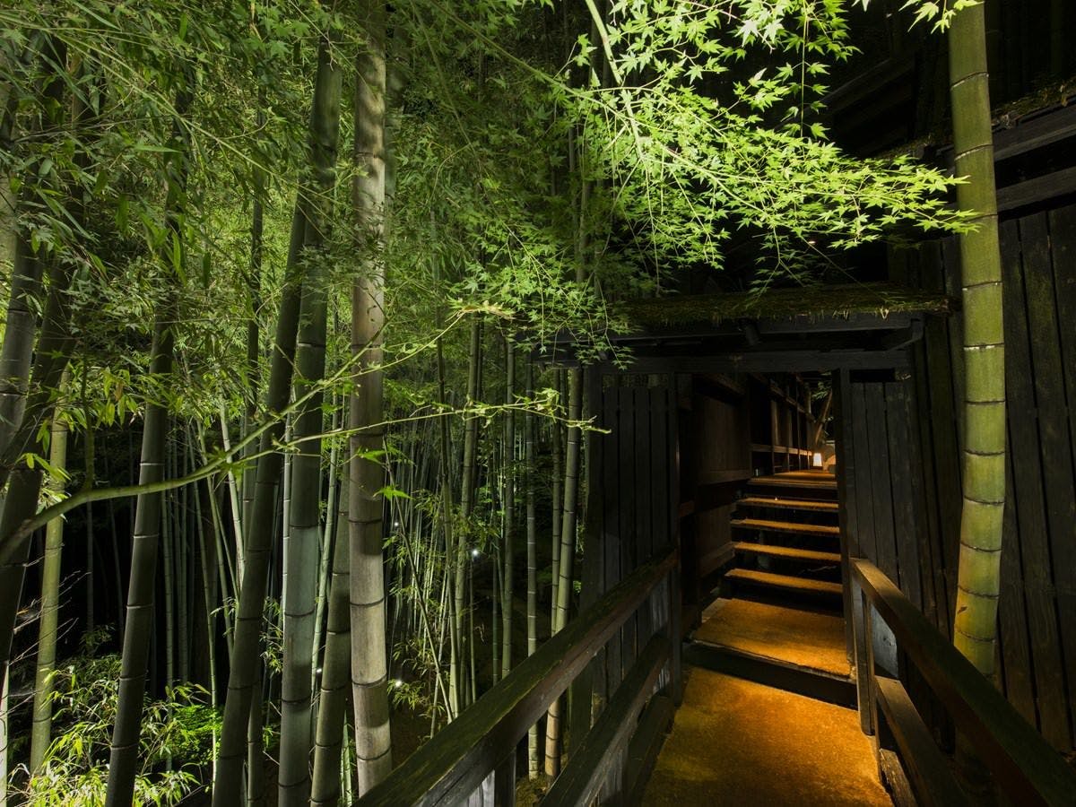 秘境　白川源泉　山荘　竹ふえ