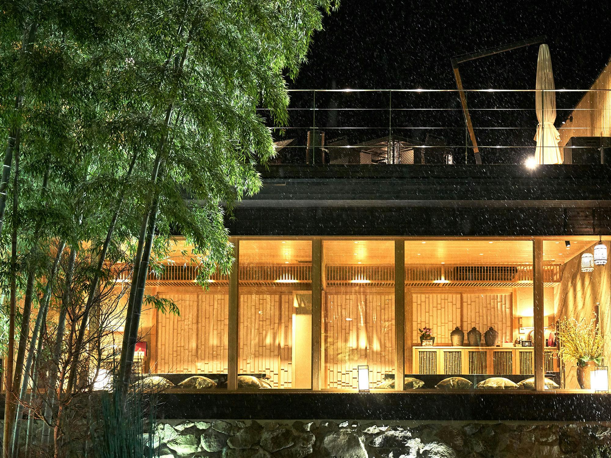 秘境　白川源泉　山荘　竹ふえ