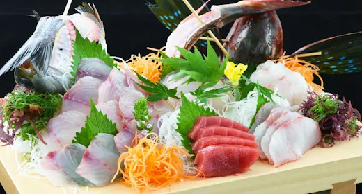 【豪華海鮮盛付】金目・サザエの海の幸満喫プラン 1泊2食飲み放題