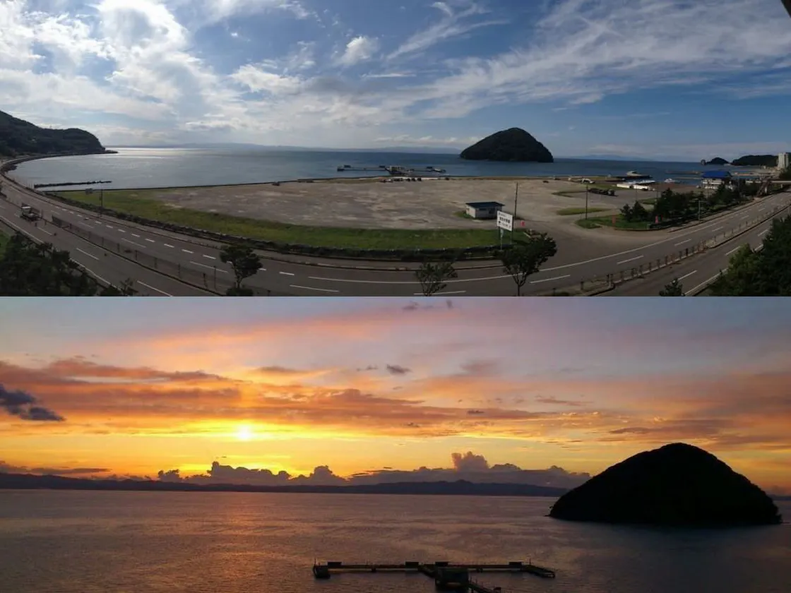 和室・温泉大浴場、露天風呂からの景観