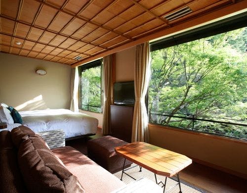 温泉半露天付　和洋室A（川沿い）