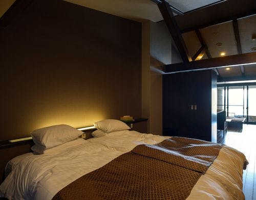 夫婦露天風呂付専用棟洋室 寝室(一例)