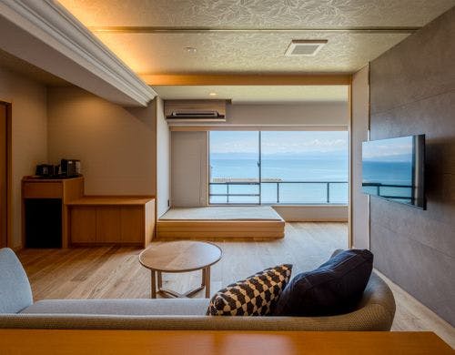 【汀乃音】半露天風呂 ※窓はイメージです