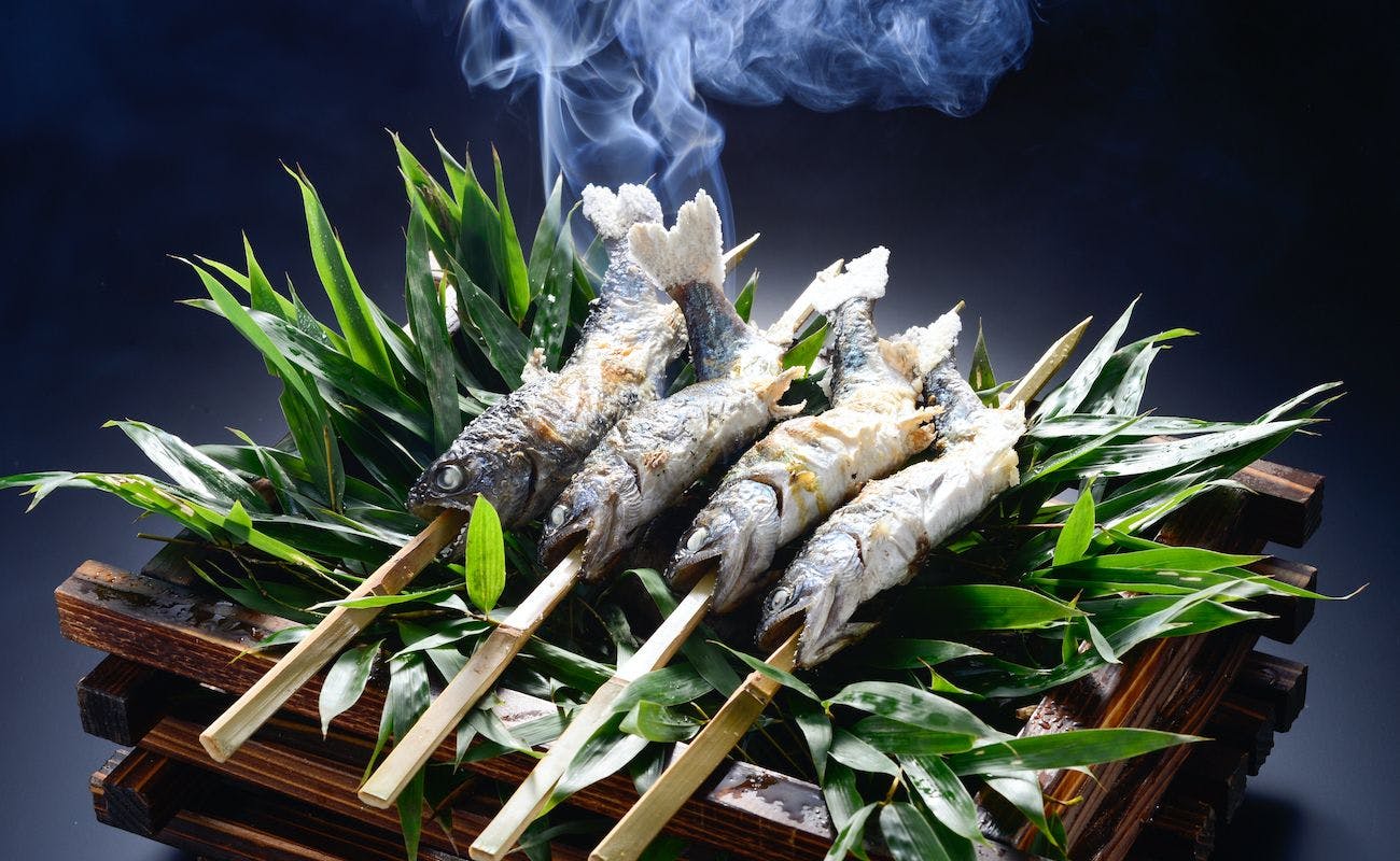 大松閣のスタンダードコースの一例。