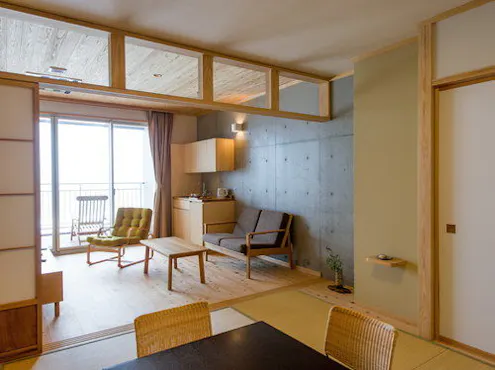 Ruang tamu bergaya Jepang (tanpa bak mandi)