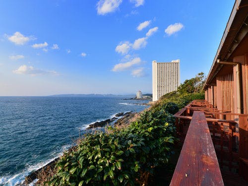 客室デッキからの眺め