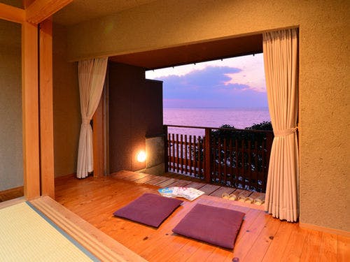 客室デッキからの眺め