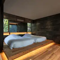 【 森 -mori- 】シモンズ製のツインベット