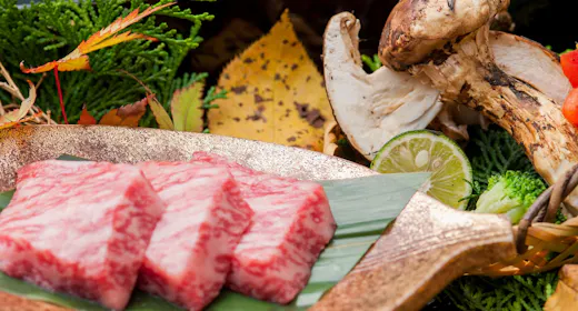 【半個室で味わう~秋の味覚御膳~焼松茸と鮑と伊勢海老~】<お日にち限定10%OFF>