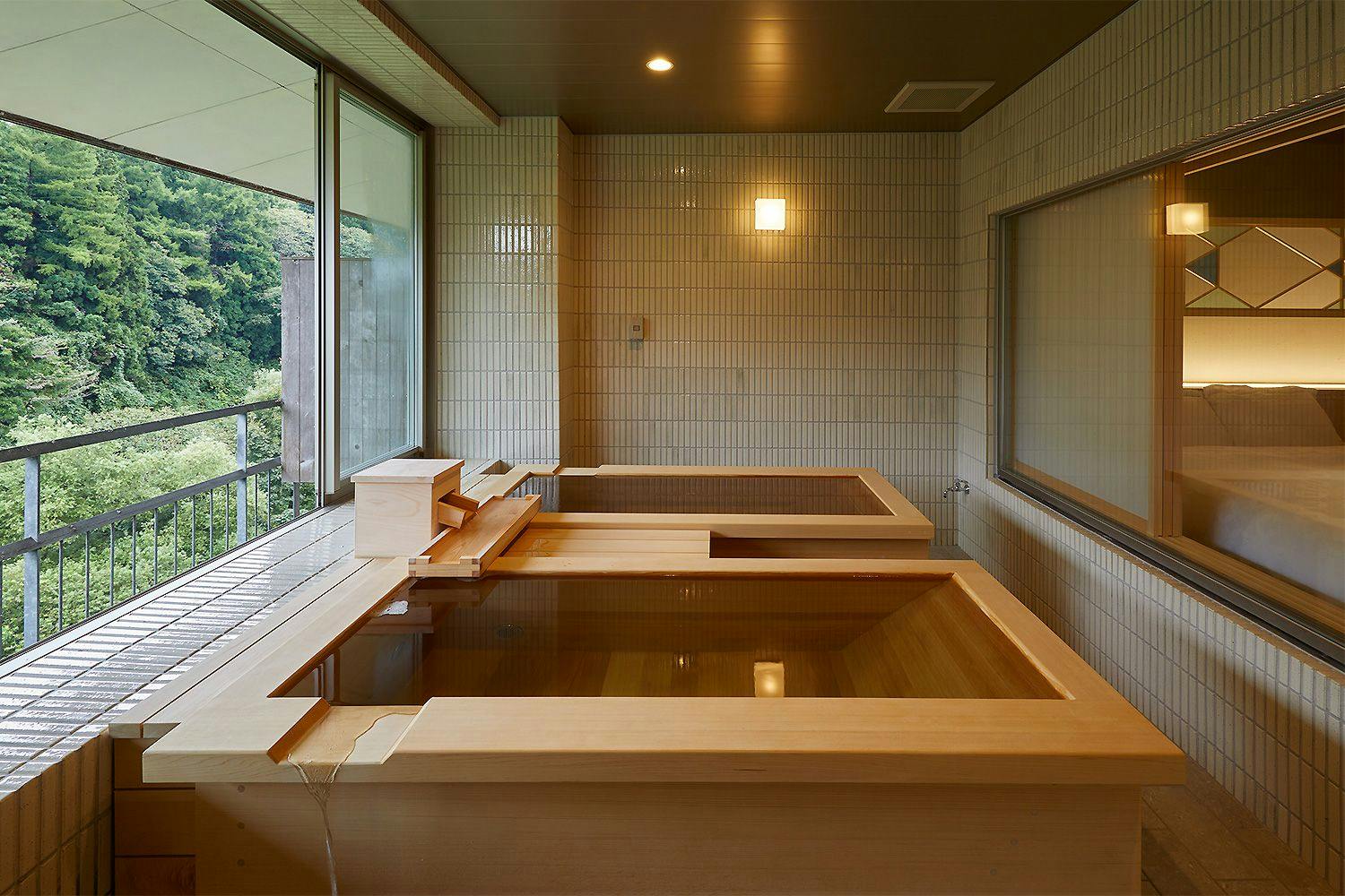 【เปิดใหม่】ห้องพักพร้อมอ่างแช่น้ำกึ่งกลางแจ้ง