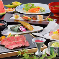 【อาหารเย็น "คอร์สเพิ่มปริมาณเนื้อวากิวดำยามากาตะ"】