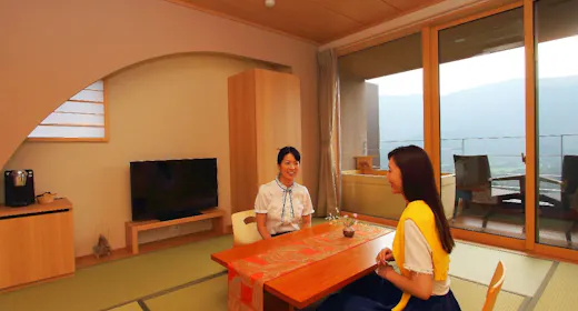 温泉露天風呂付スイート(牽牛・七夜)一例