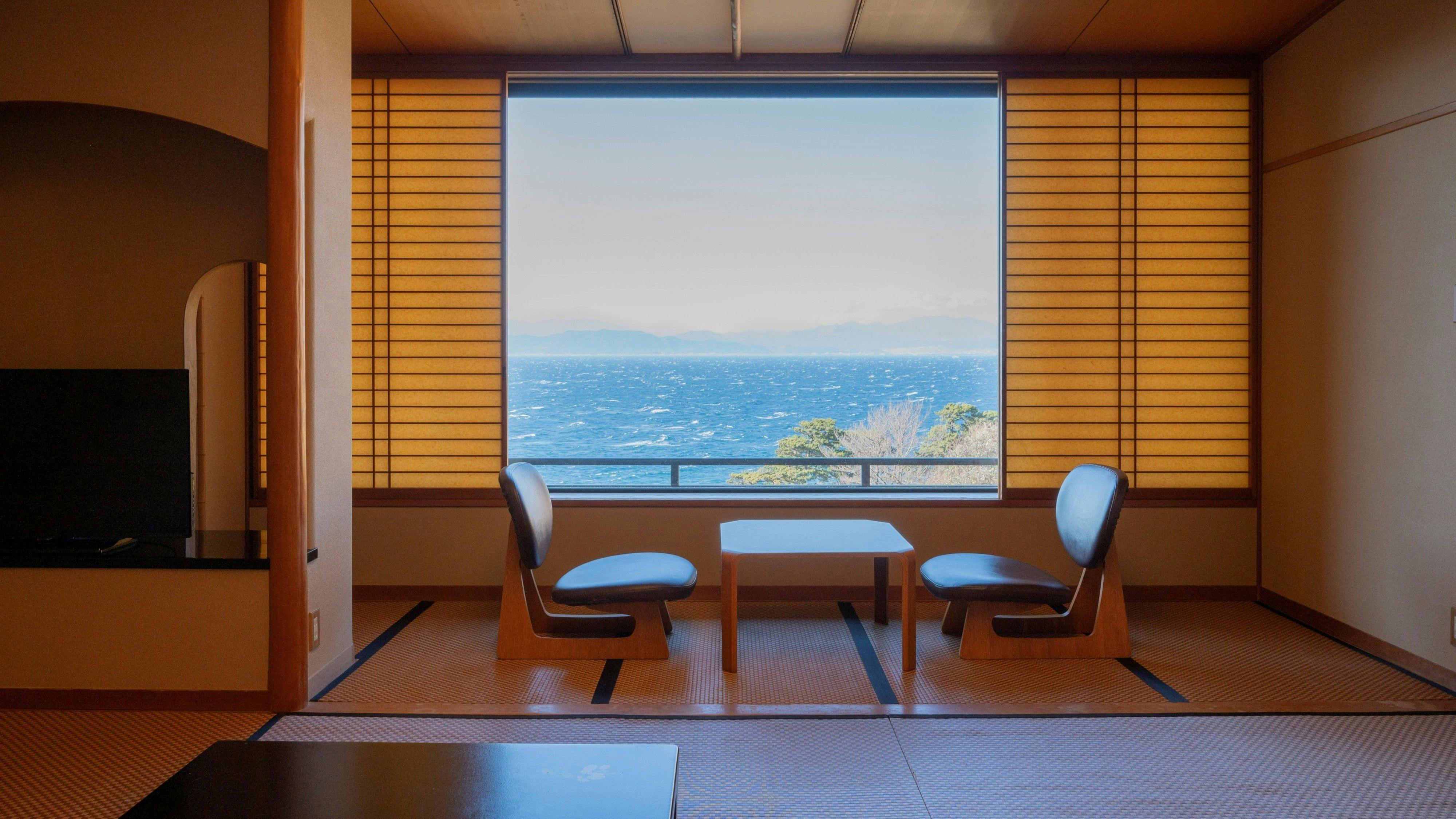 【基本プラン】絶景の西伊豆で 静かな海景に癒される贅沢時間　～今宵御膳　あわび付～