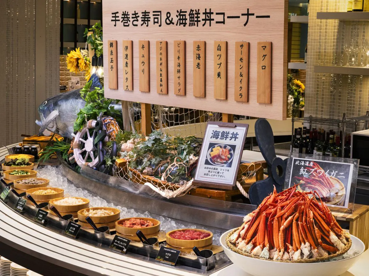 【ブッフェ一例】「北海道産紅ズワイガニ」