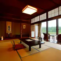 ห้องพักพาโนรามาพร้อมวิวที่สวยงามของ Oku Aga