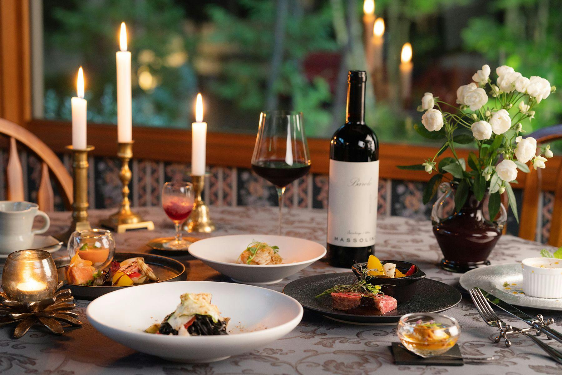 Makan malam kursus penuh Itali