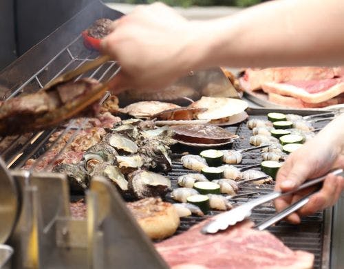 テラススイート限定のBBQセット