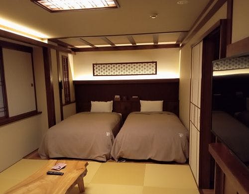 市街側温泉付きツイン【禁煙】