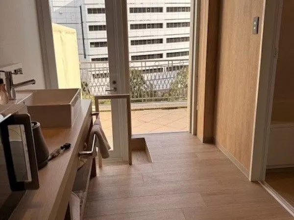 ツイン+ソファータイプのお部屋のテラス