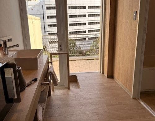 ツイン+ソファータイプのお部屋のテラス