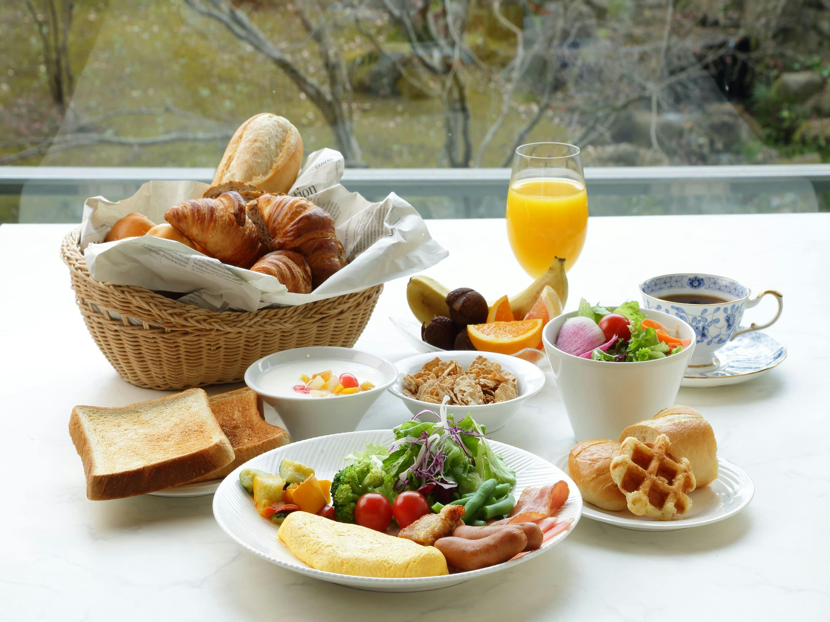 朝食ビュッフェ