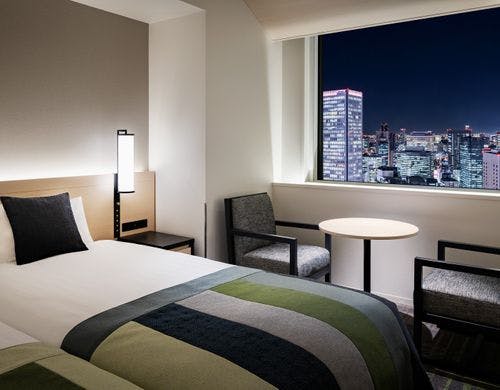 南側客室からの夜景イメージ（JR大阪駅側）