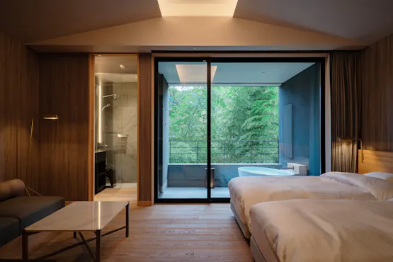 附露天溫泉的雙人房 - 山水